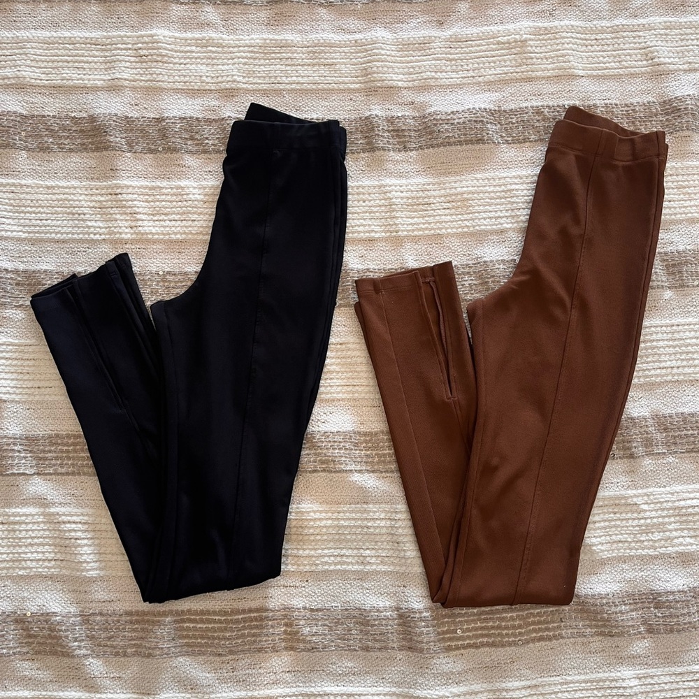 Divided Black Leggings